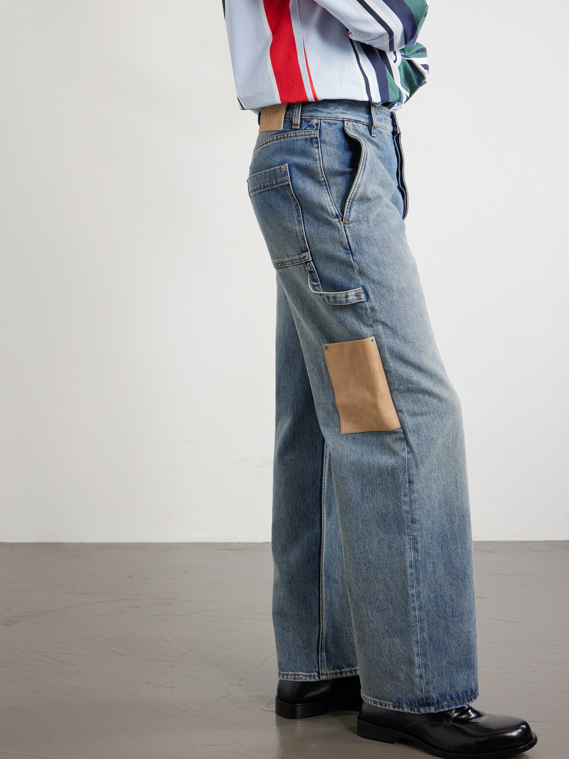 LOEWE - Wide-Leg Baggy Jeans - Blue