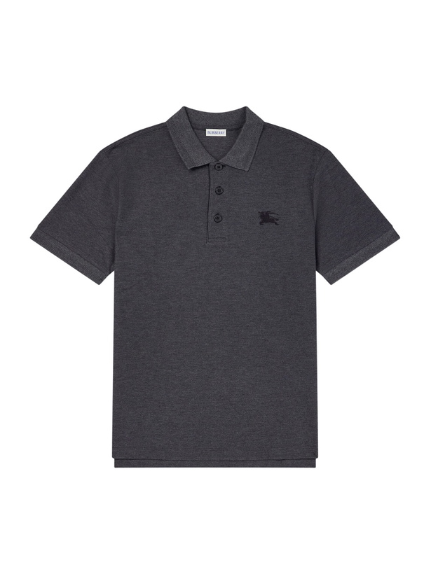Photo: Burberry - Eddie Cotton Polo Shirt - Gray