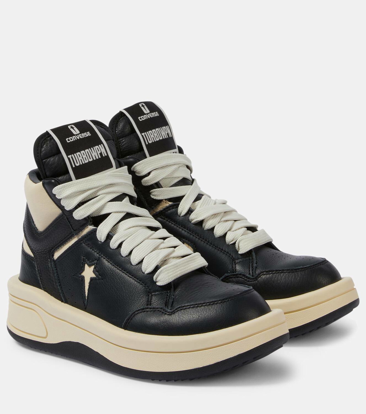 Rick Owens x Converse Turbowpn leather platform sneakers Rick Owens