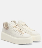 Hogan H-Stripes leather platform sneakers