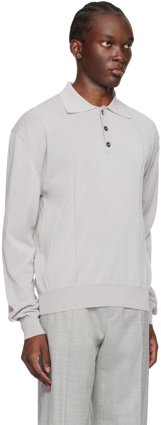 Recto Gray RC Patch Polo