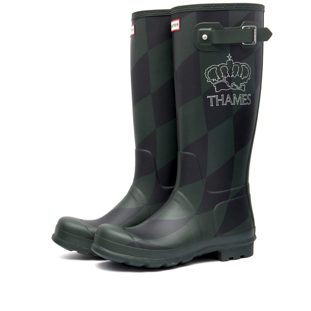 Photo: Thames Men's MMXX x Hunter High Boot in Green/Black/Silver
