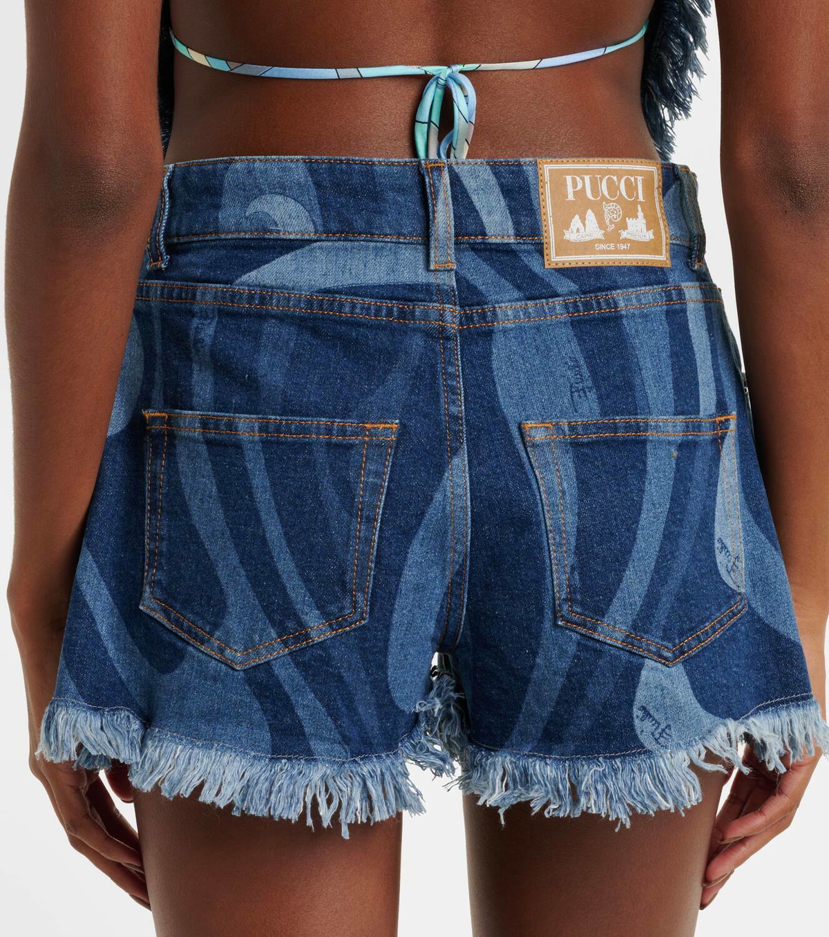 PUCCI プッチ パンツ Marmo fringed denim shorts1034832 PUCCI プッチ パンツ Marmo fringed denim shorts1034832 デニム