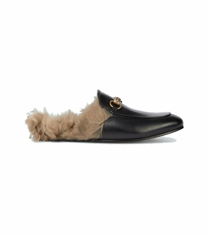 Photo: Gucci - Princetown leather slippers