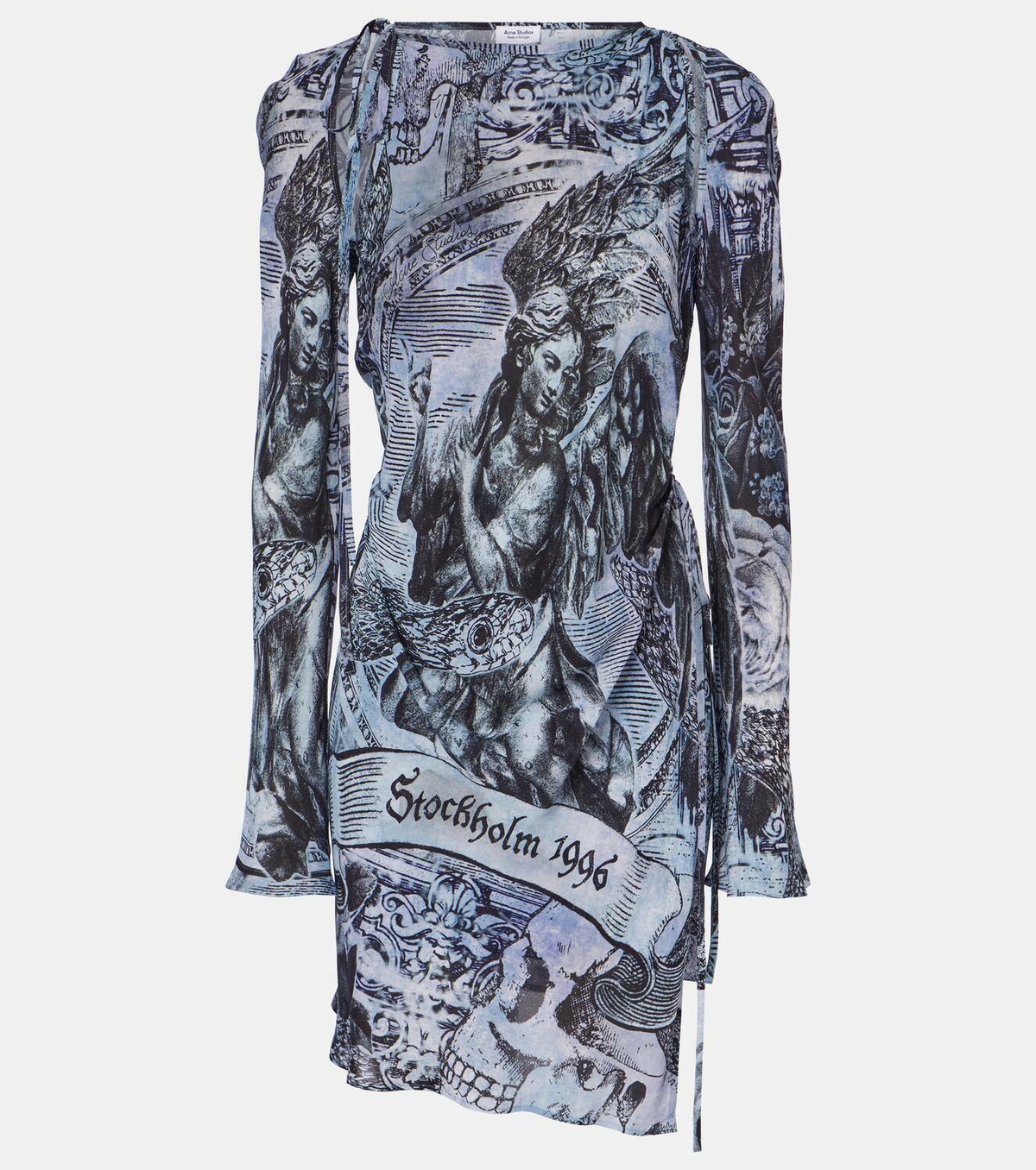 Acne Studios Printed wrap dress Acne Studios