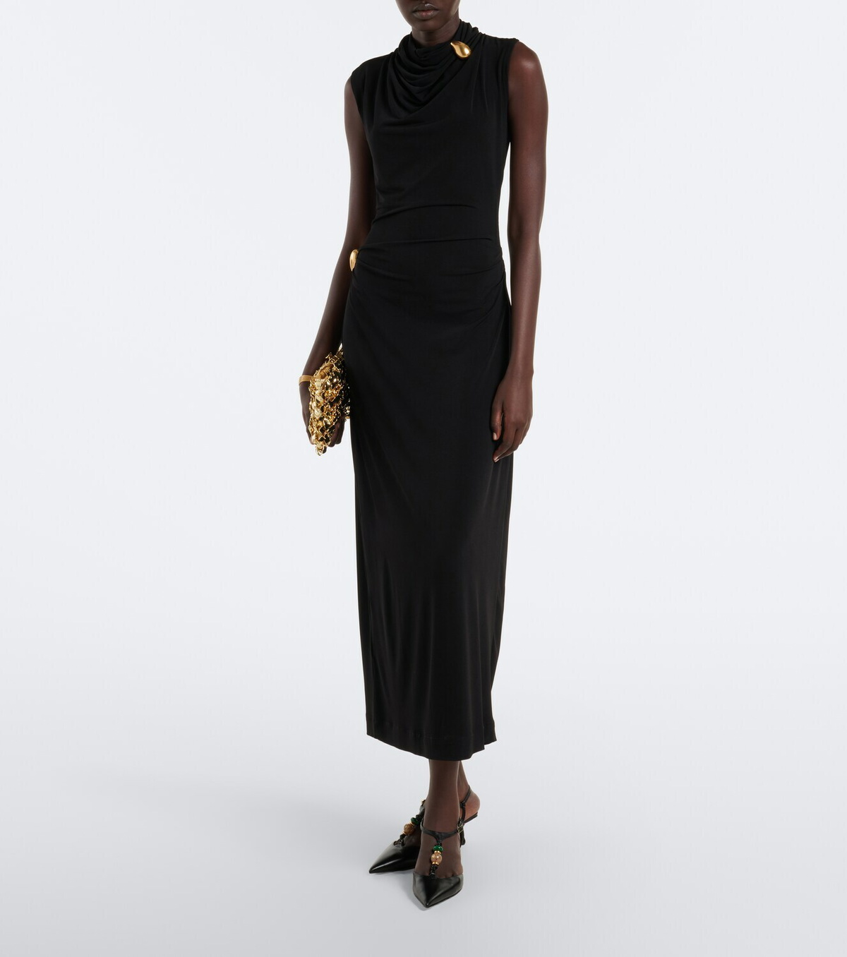 Altuzarra Betsy embellished jersey midi dress