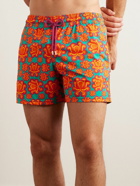 Vilebrequin - Moorise Straight-Leg Mid-Length Printed Recycled Swim Shorts - Orange