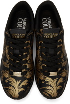 Versace Jeans Couture Black Baroque Court 88 Sneakers