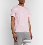 Thom Browne - Printed Cotton-Jersey T-Shirt - Pink