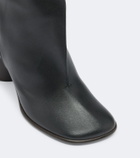 Lemaire Crease leather knee-high boots