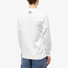 Men's AAPE New Face Long Sleeve T-Shirt in White