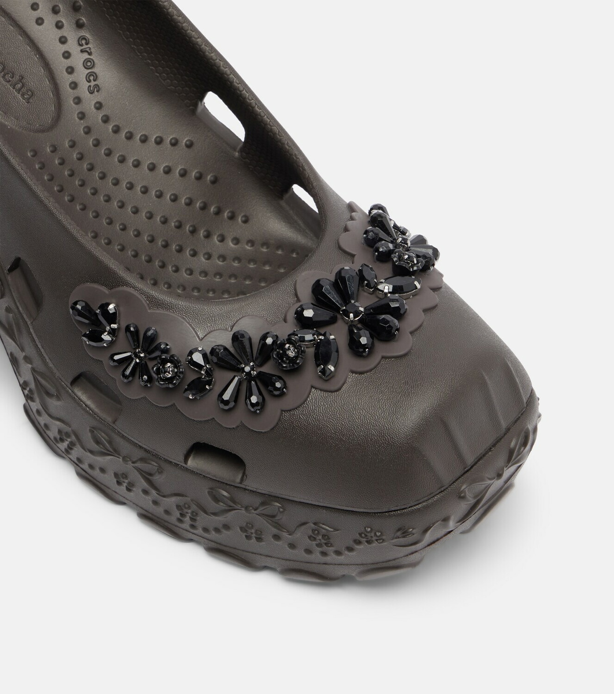 Simone Rocha x Crocs embellished slingback pumps