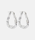Loewe - Twisted sterling silver hoop earrings