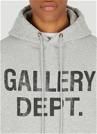 Gallery Dept. - Logo Print Hooded Sweatshirt in Grey