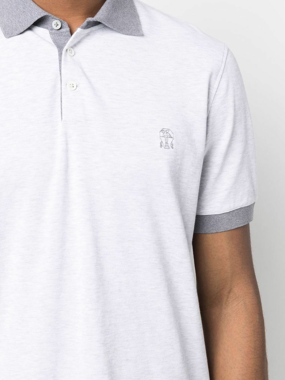Brunello Cucinelli Multicolor Cotton Polo Shirt main image 1
