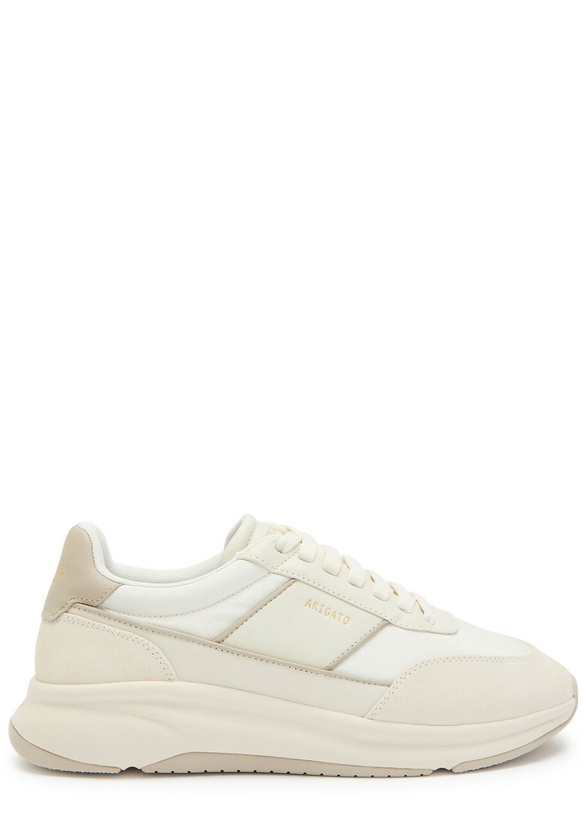 Photo: Axel Arigato Genesis Neo Panelled Mesh-knit Sneakers Off White