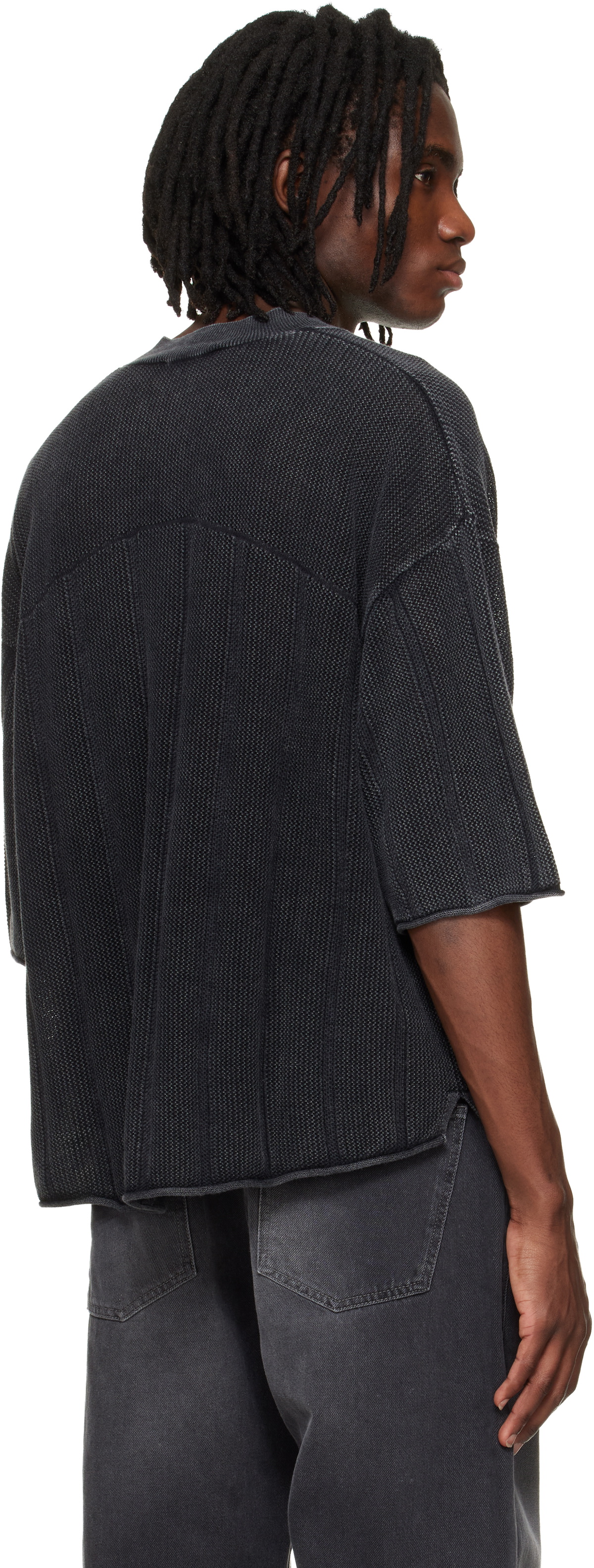 Represent Gray Knitted Varsity Jersey
