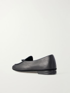 Rubinacci - Marfy Tasseled Full-Grain Leather Loafers - Black