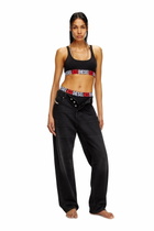 Diesel Three-pack ribbed high-waisted briefs - Panties Womens in Black