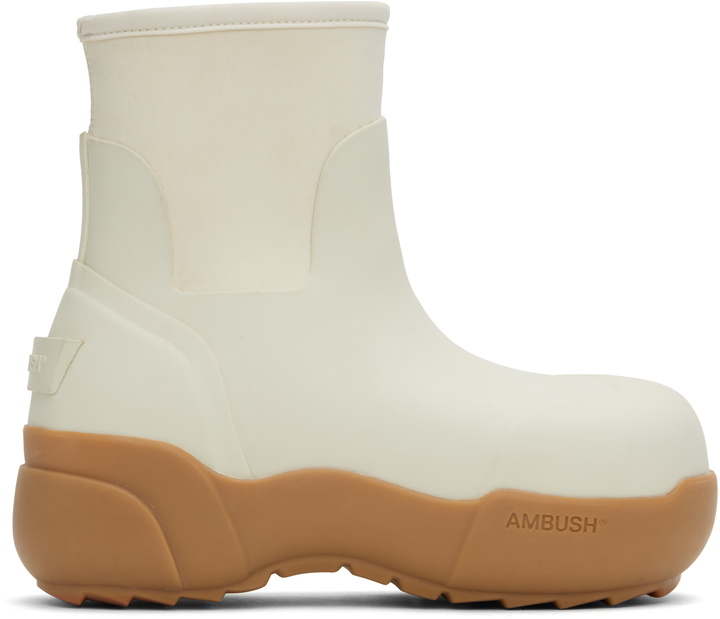 Photo: AMBUSH White Rubber Boots