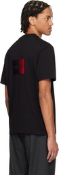 Hugo Black Gradient-Logo Cotton Jersey T-shirt
