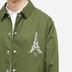 Kenzo Men's Eiffel Tower Coach Jacket in Dark Khaki