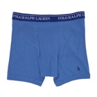 Polo Ralph Lauren Three-Pack Navy Boxer Briefs