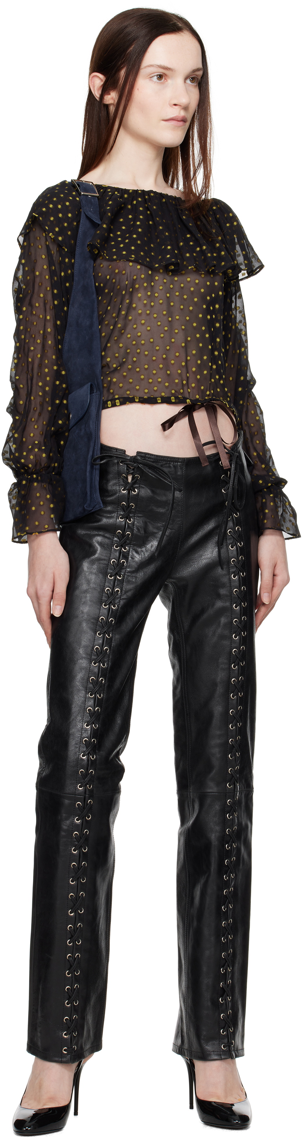 Saks Potts Black Christina Leather Pants Saks Potts