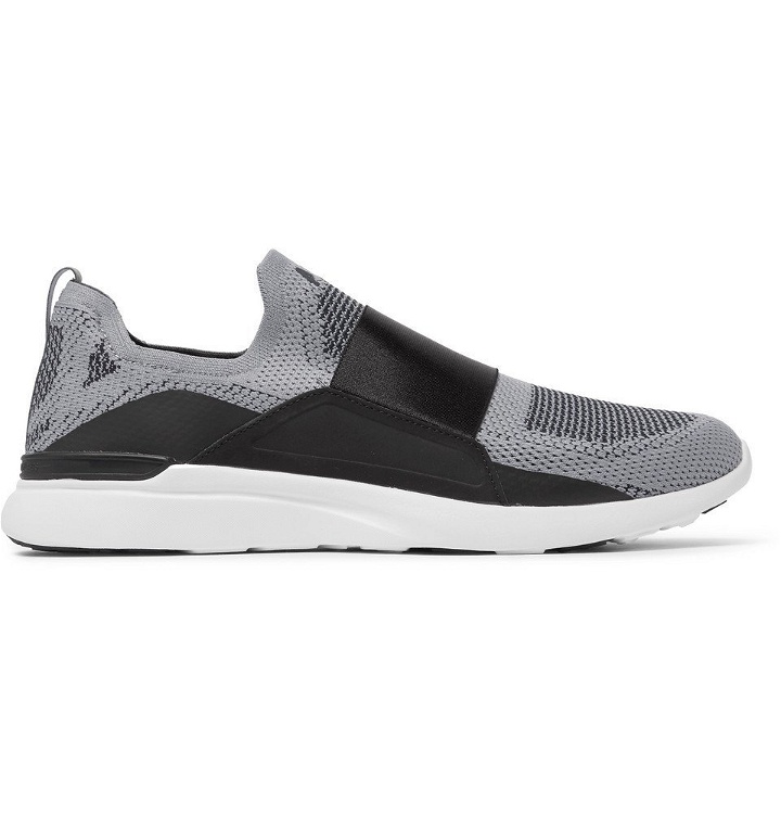 Photo: APL Athletic Propulsion Labs - TechLoom Bliss Slip-On Running Sneakers - Gray