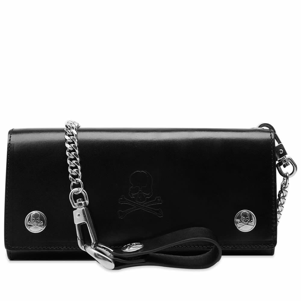 MASTERMIND WORLD Men's Chain Long Wallet in Black MASTERMIND
