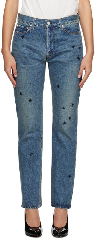 Photo: UNDERCOVER Indigo Spider Jeans