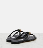 Jimmy Choo Lova embellished leather mules