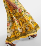 Camilla Paths of Gold floral silk maxi dress