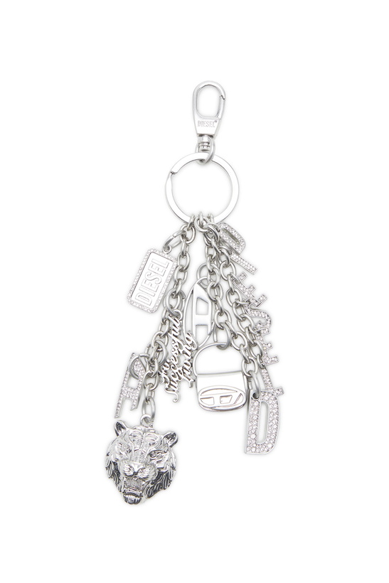 Photo: Diesel Multi-charm chain keyring - Bijoux and Gadgets - Unisex - Silver
