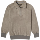 Beams Plus Men's MIL Half Zip Fleece in Grey