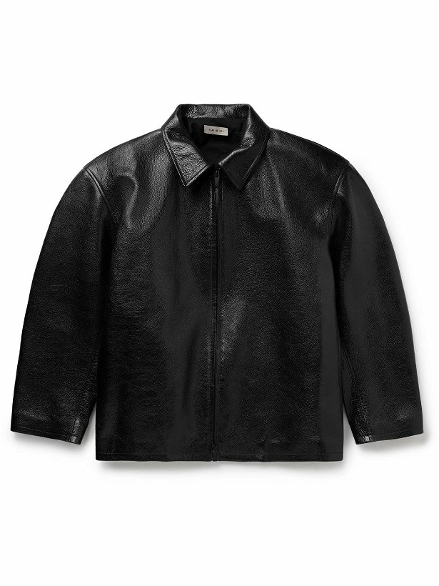 Photo: Fear of God - Full-Grain Leather Jacket - Black
