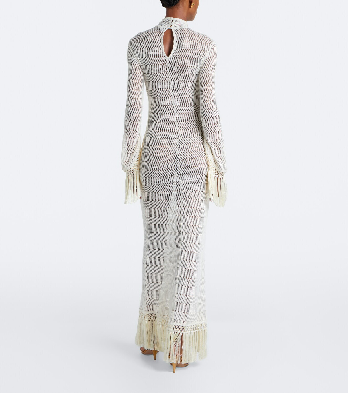 Taller Marmo New Mexico fringed cotton maxi dress