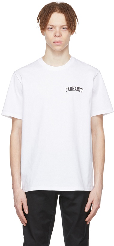 Photo: Carhartt Work In Progress White Cotton T-Shirt