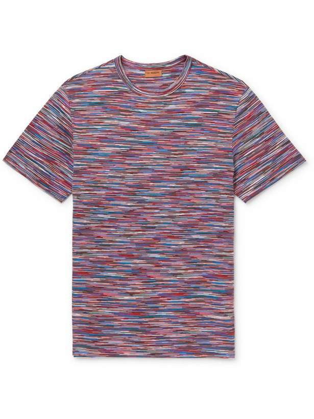 Photo: Missoni - Space-Dyed Cotton-Jersey T-Shirt - Red