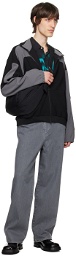 HGBB STUDIO Black & Gray Panda Track Jacket