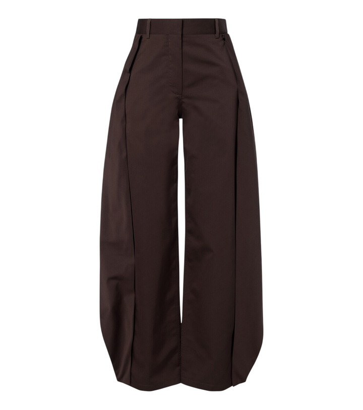Photo: Loewe Cotton and silk gabardine barrel-leg pants