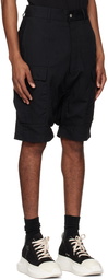 Rick Owens Drkshdw Black Cargo Shorts