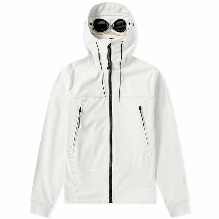 Photo: C.P. Company Soft Shell Goggle Jacket Off White