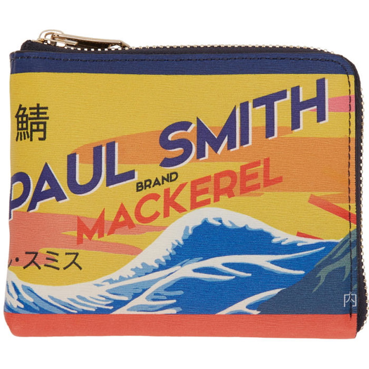 Photo: Paul Smith Multicolor Mackerel Can Zip Wallet 