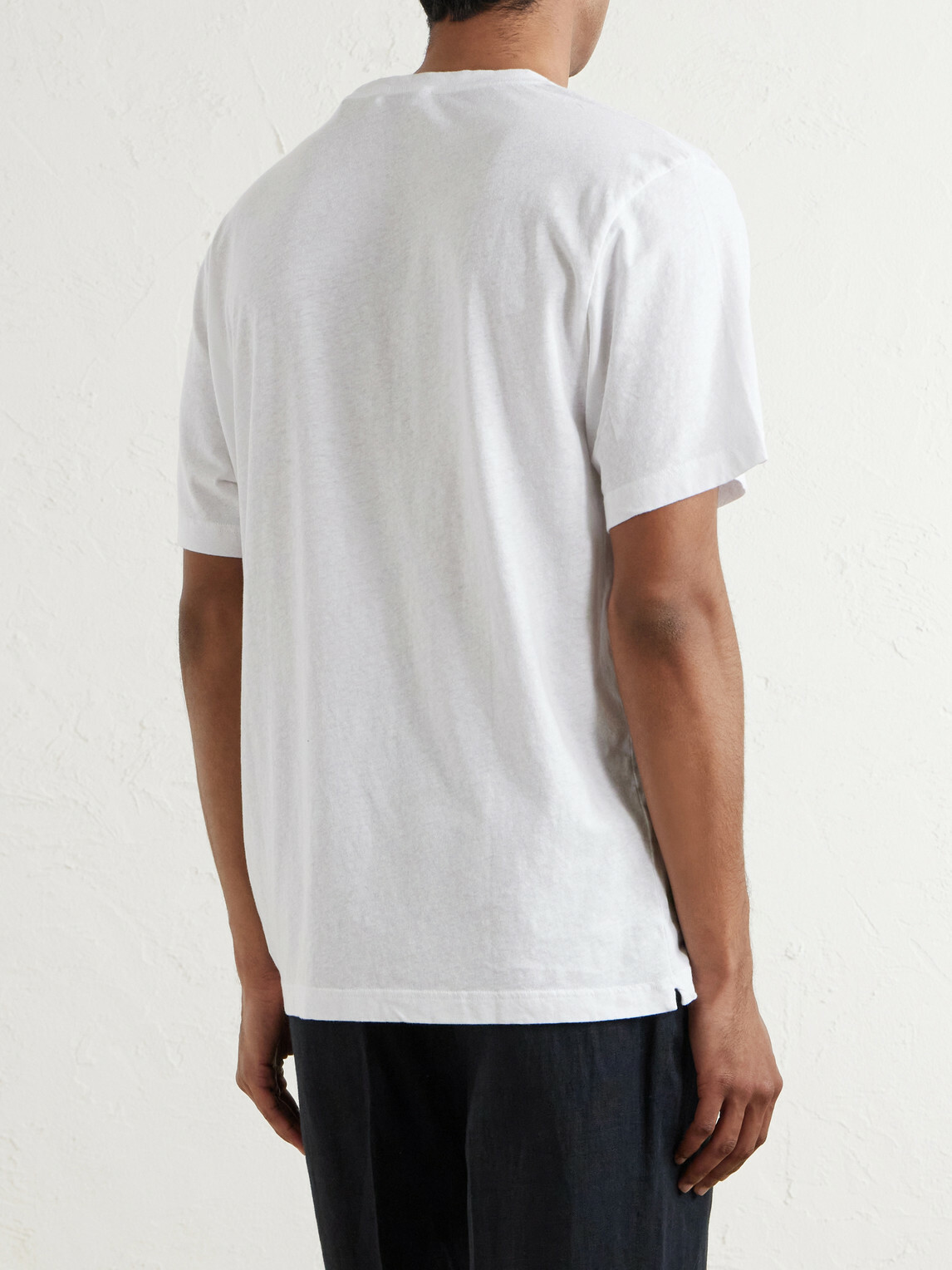 Frescobol Carioca - Dinis Linen-Blend T-Shirt - White