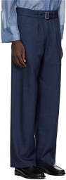 LOW CLASSIC Navy Belted Trousers