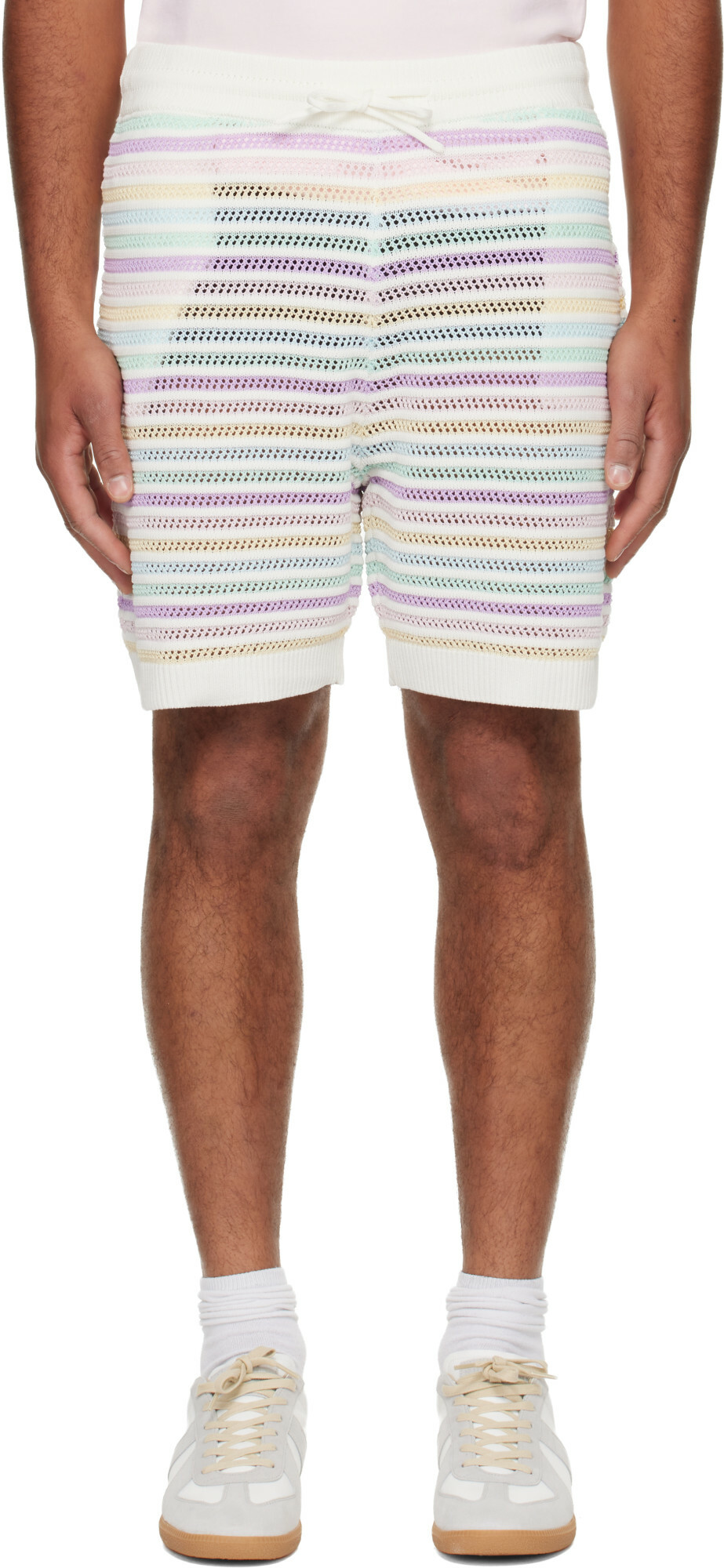 Casablanca Multicolor Crochet Shorts