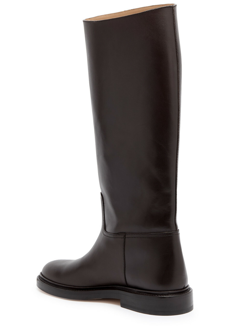 Legres Leather Knee-high Riding Boots Brown