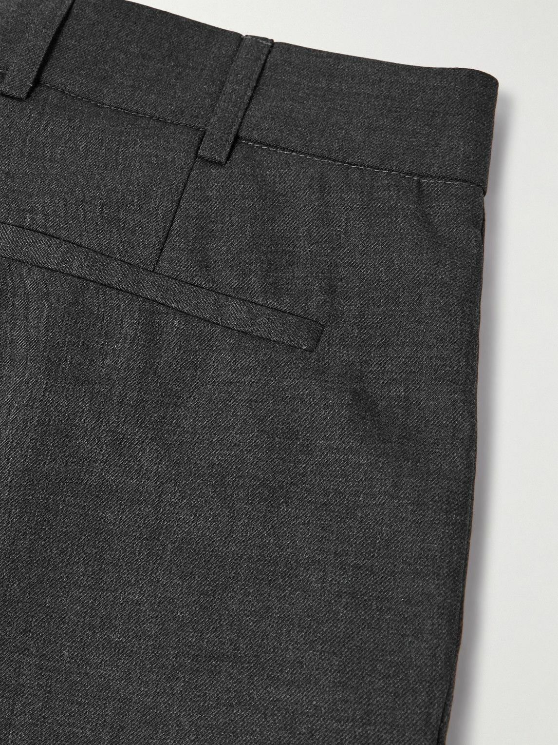De Bonne Facture - Straight-Leg Pleated Super 130s Wool Suit Trousers - Gray