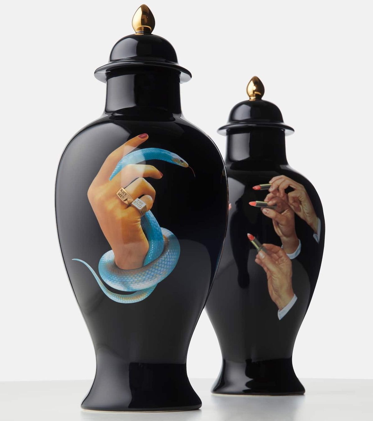 Seletti x Toiletpaper Hands with Snakes vase